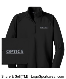 OPTICS Supervisor Pullover 1/2-Zip Stretch Sport-Wick Design Zoom
